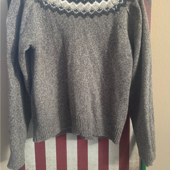 FRAME Fair Isle Crewneck Sweater  Sz Large like new - Picture 9 of 15